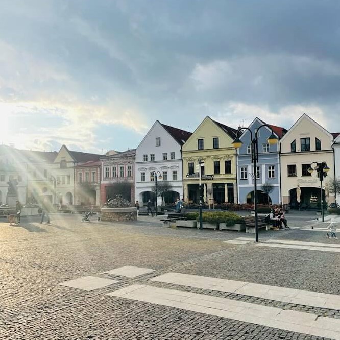 Slovakia by train, Holly Marry Square in Zilina