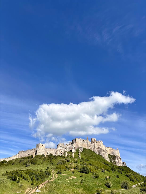 Exteriors of Spis Castle, the biggest castle of Central Europe. 