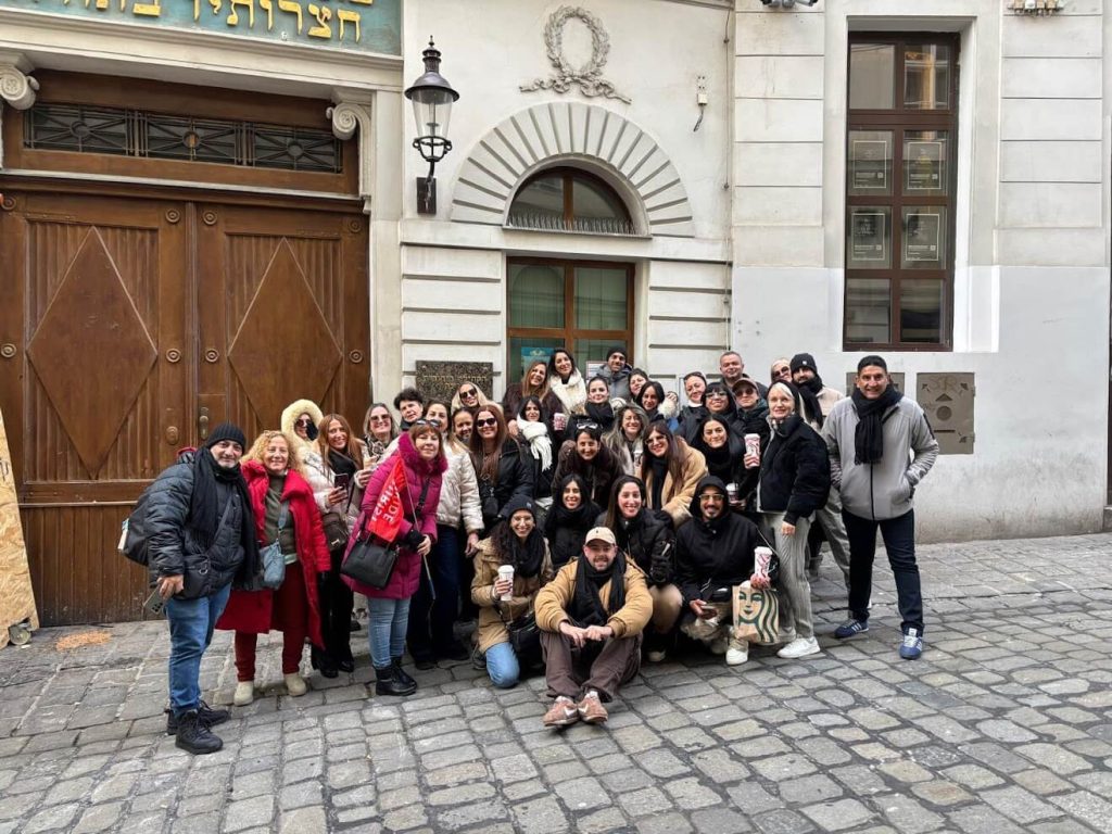 Group posing in Vienna