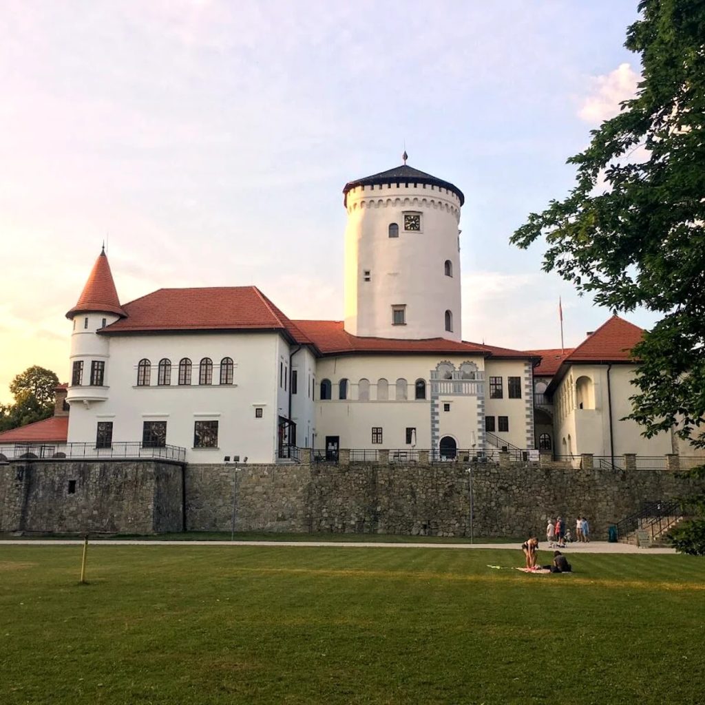 Budatin Castle at confluence of Vah and Kysuca rivers Zilina Slovakia