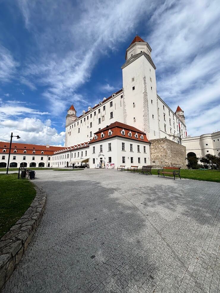 Slovak castle: photo of Bratislava Castle taken from the Vienna Gate”